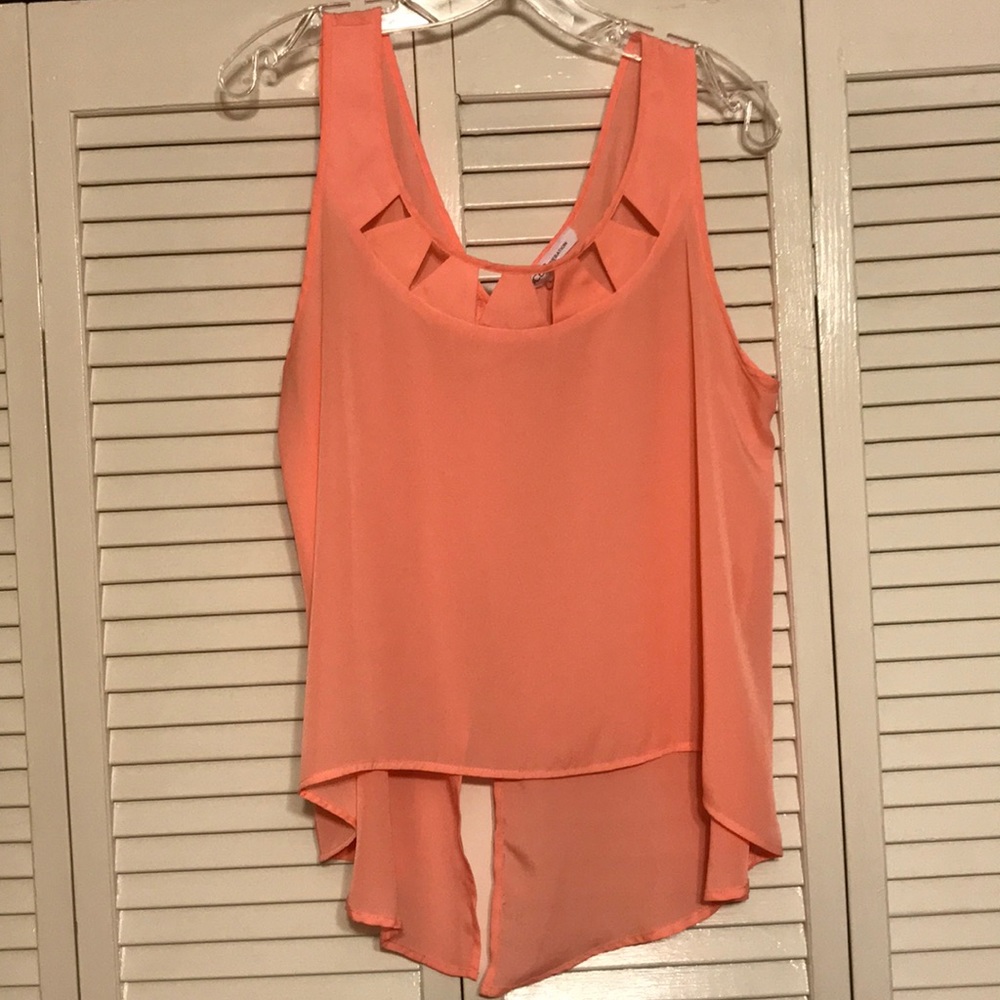 BCBG bright coral tank